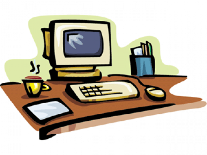 Cili Ishte Kompjuteri I Parë - Workplace Clipart (700x525)