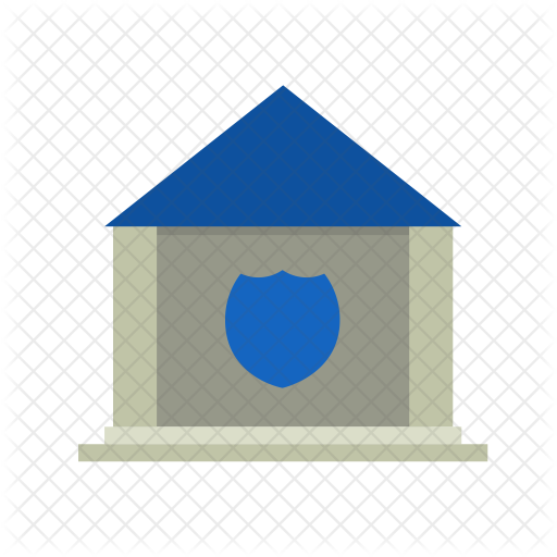 Police Station Icon - Illustration (512x512)