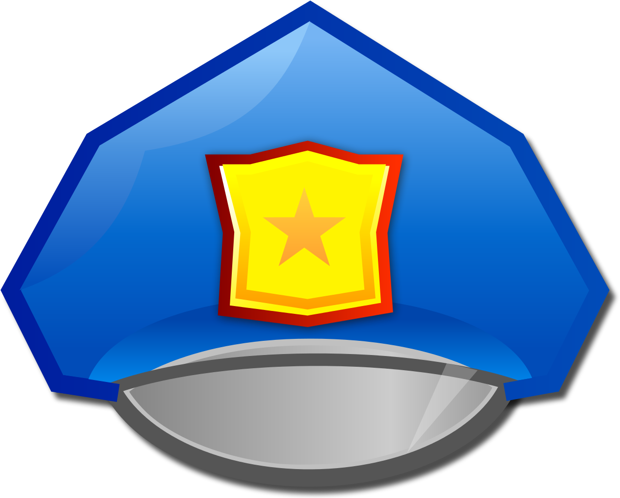 Nuvola Apps Agent - Police Hat Icon (1267x1024)