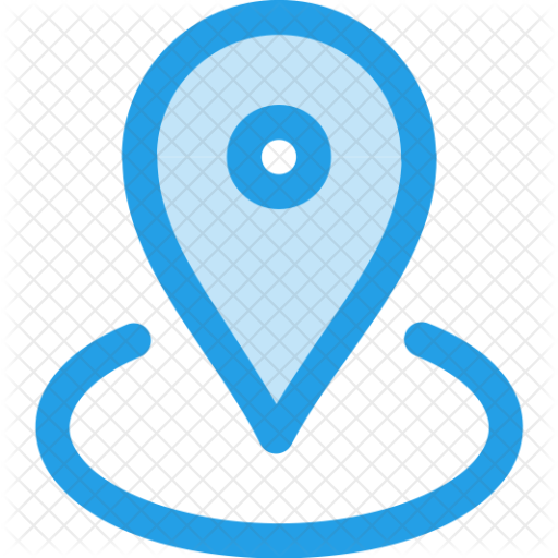 Police Station Map Pointer Icon Marker Gps Vector Image - Mpa Pin Icons Png Blue (512x512)
