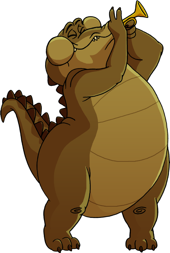 Louis The Alligator Playing Trumpet By Lionkingrulez - Crocadile From Princess And The Frog Png (680x986)