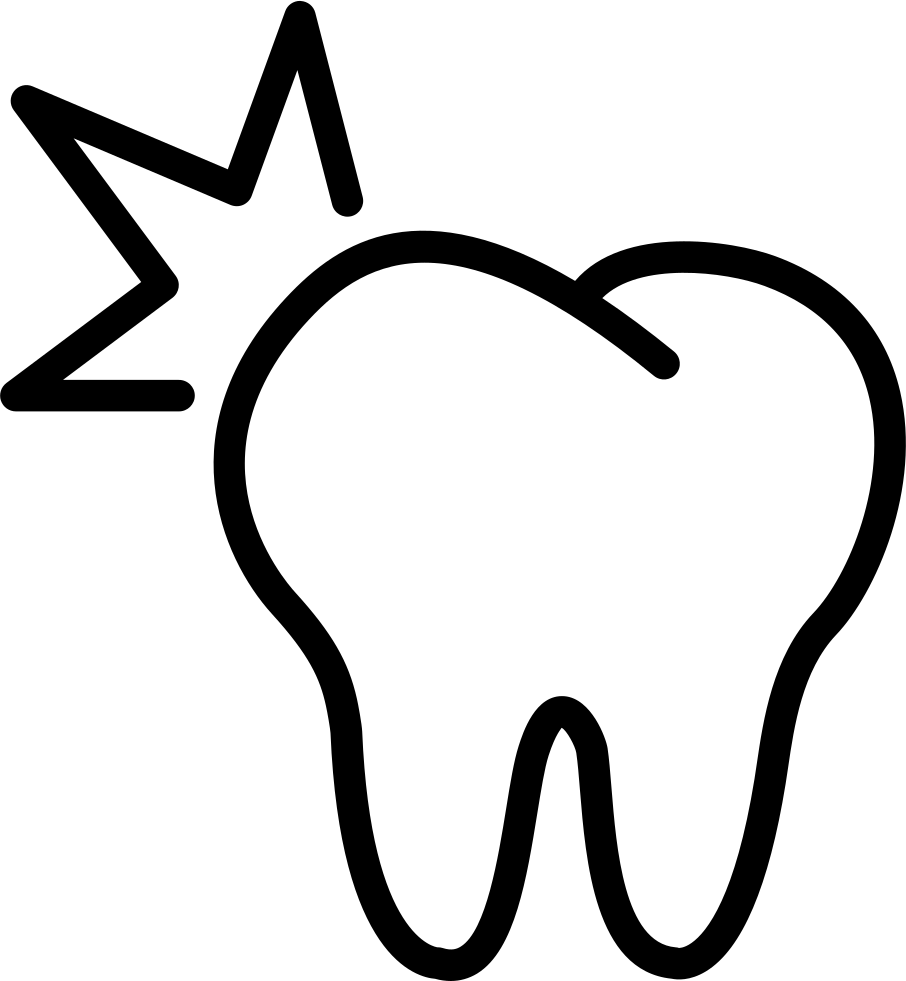 Png File - Tooth Outline (906x981)