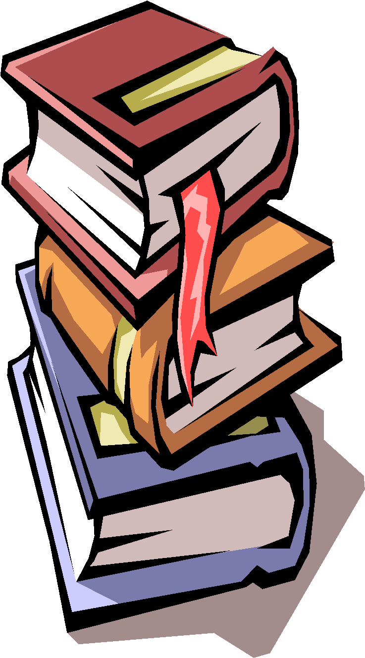 Image09 - Transparent Background Books Clipart (742x1347)