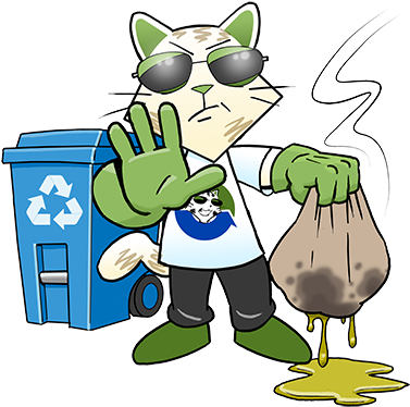 Petaluma Refuse & Recycling - Cartoon (400x395)