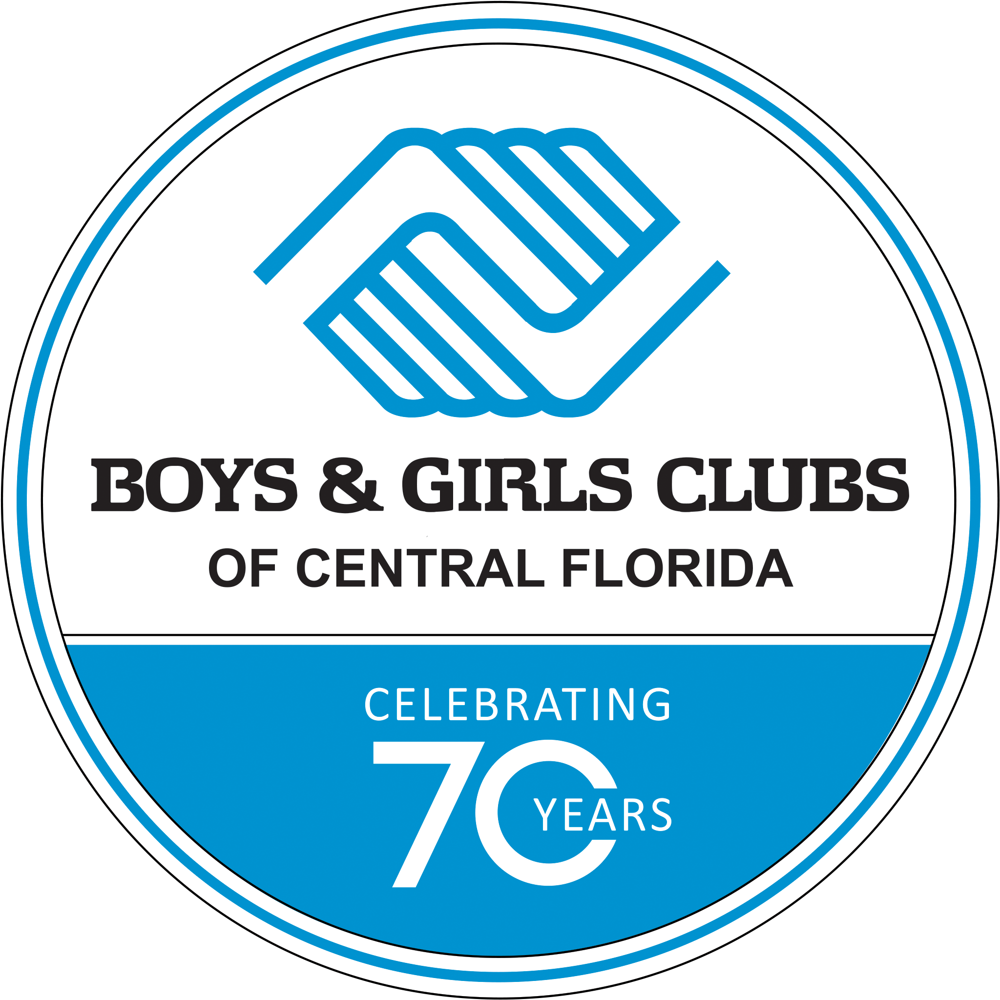 70th Anniversary Logo - Boys And Girls Club Garden Grove (2091x2091)