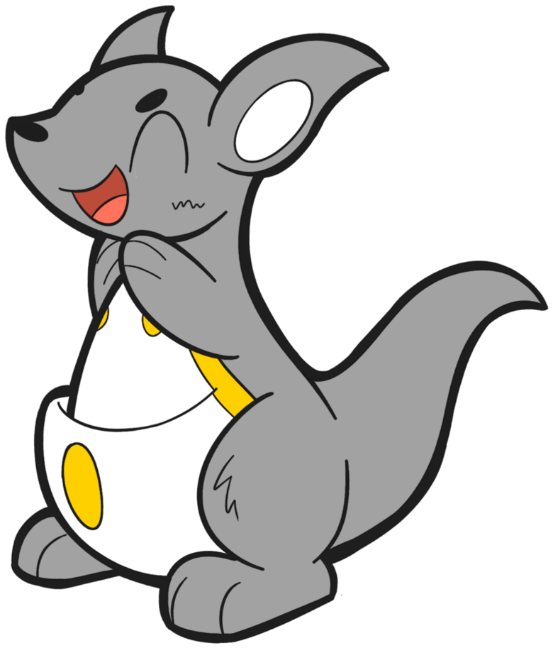Chat Site Mobile Kangaroo - Kangaroo Chibi Png (852x938)