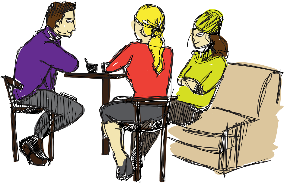 With Family, Friends, Colleagues And Neighbours - Sitting (1000x645)