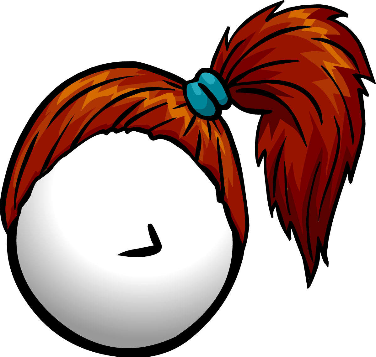 Club Penguin Entertainment Inc Ponytail Clip Art - Club Penguin Entertainment Inc Ponytail Clip Art (1198x1139)