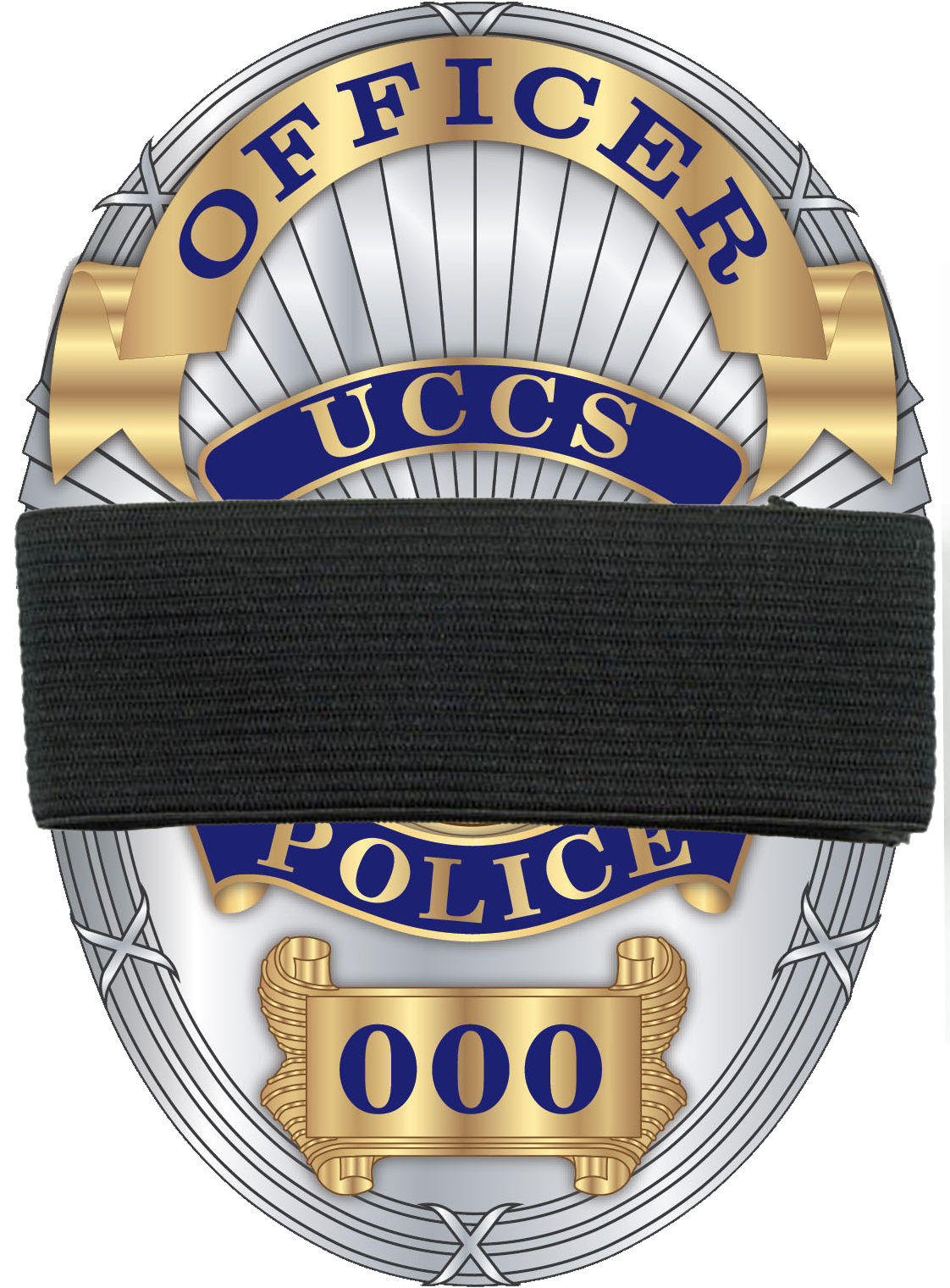 Uccs Badge Memorial Band - Co Police Badge (1129x1565)