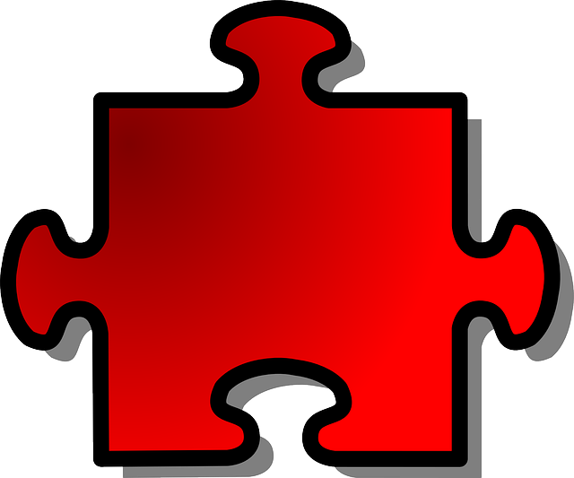 Piece Red, Shapes, Shape, Jigsaw, Puzzle, Piece - Puzzle Pieces Clip Art (640x533)