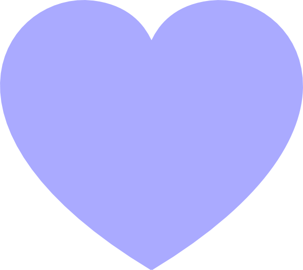 Blue Heart Clip Art At Clker - Heart (600x534)