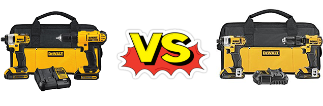 If We Place These Two Products Beside Each Other, Let - Dewalt 20-volt Max Lithium-ion Cordless Combo Kit Dck240c2 (650x250)