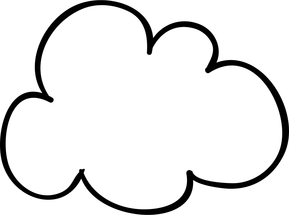Png File Svg - Hand Drawn Cloud Png (980x730)