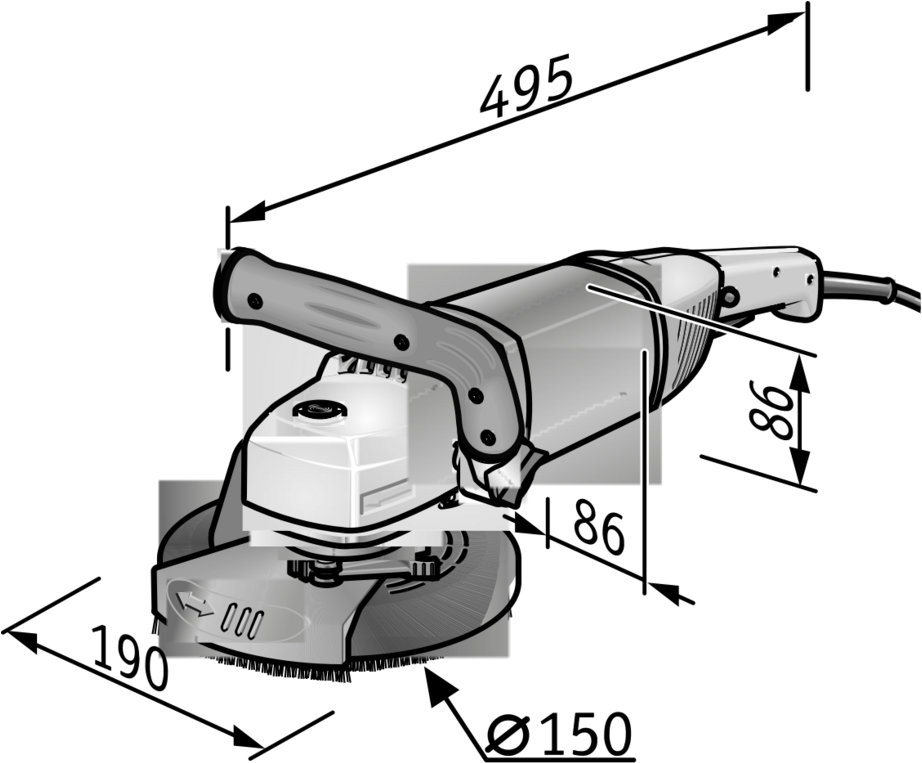 Product Drawing Ld 18 7 150 R, Kit Turbo Jet Zoom - Machine Tool (1000x781)