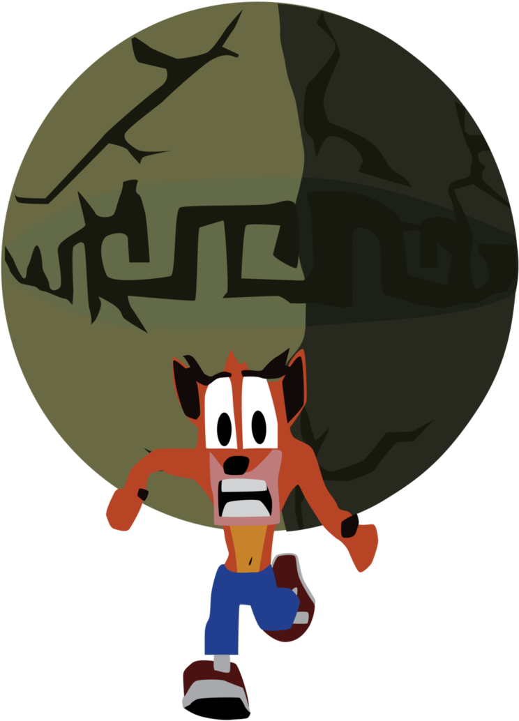 Crash Bandicoot Boulder Dash By Ccginder - Apo Bank (752x1063)