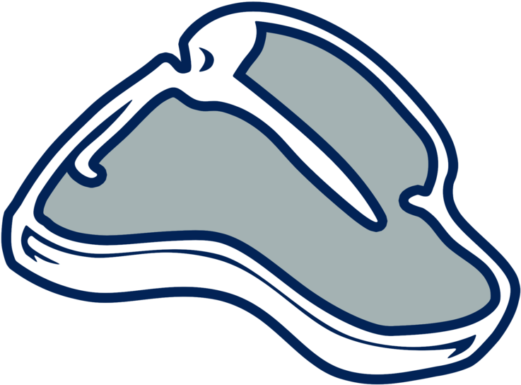 Blue T-bone Steak Logo By Hassified - T Bone Steak Clip Art (800x634)