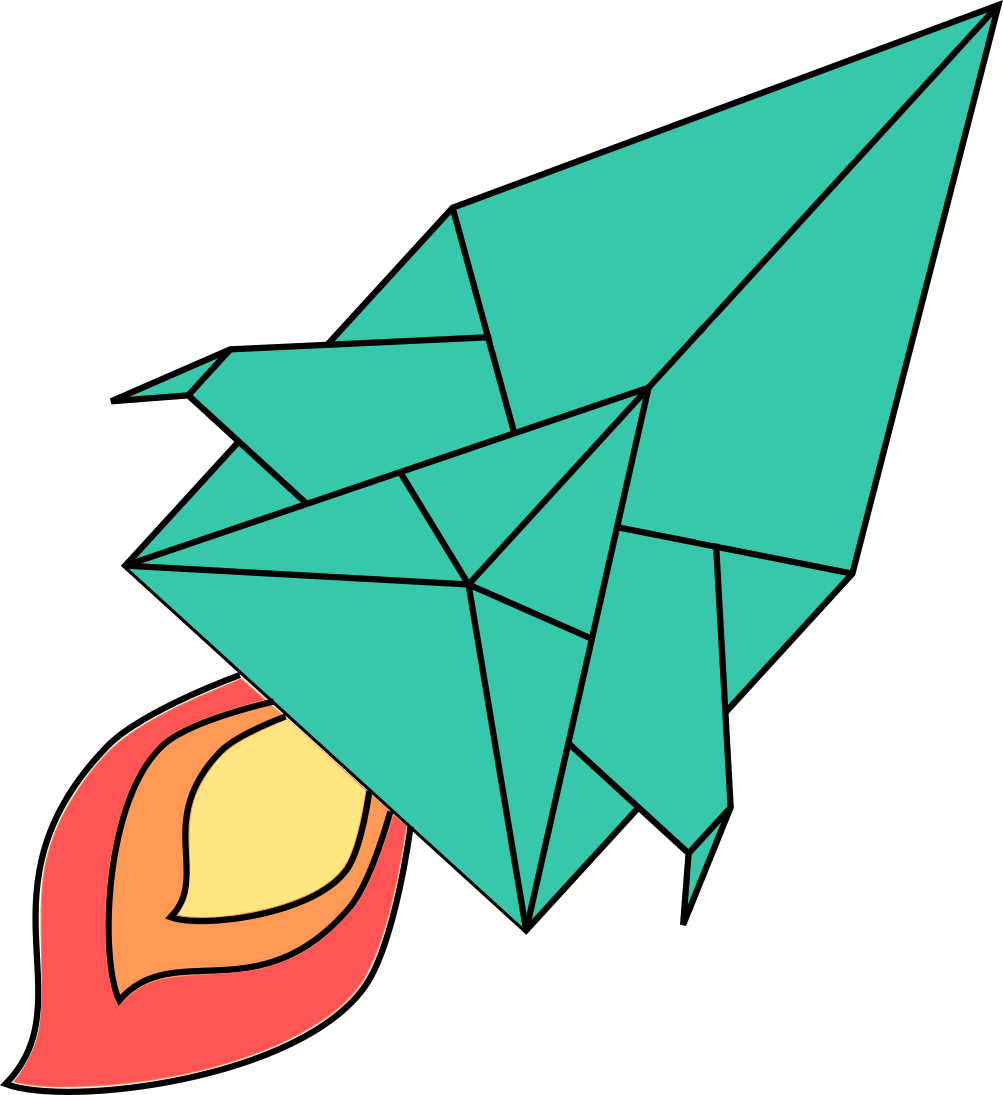 Origami Spaceship - Origami (1003x1095)