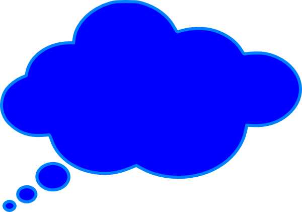 Green Thought Bubble Download - Dark Thought Bubble .png (600x421)