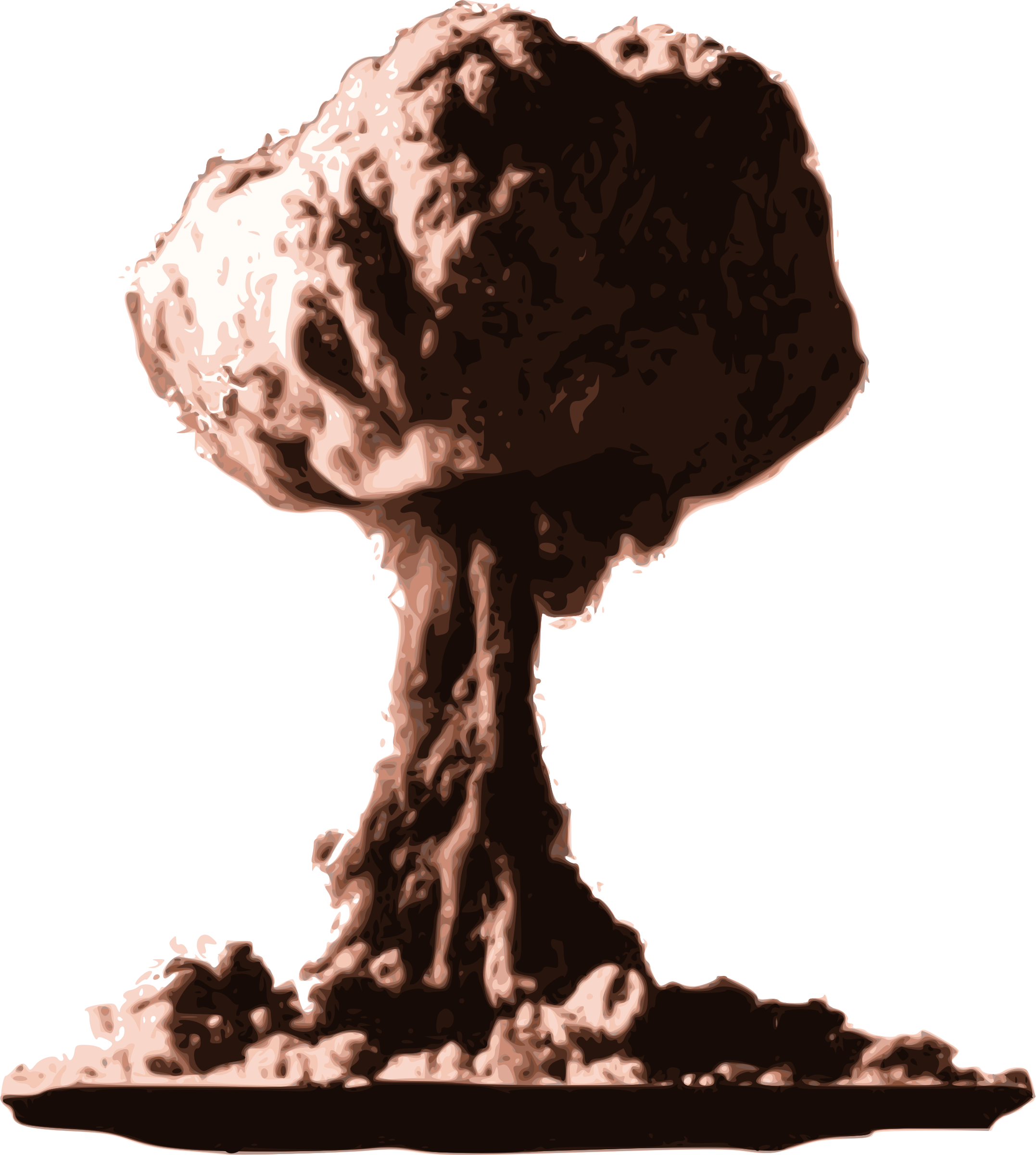 Mushroom Cloud Clip Art Clipart - Mushroom Cloud Png Gif (2154x2400)