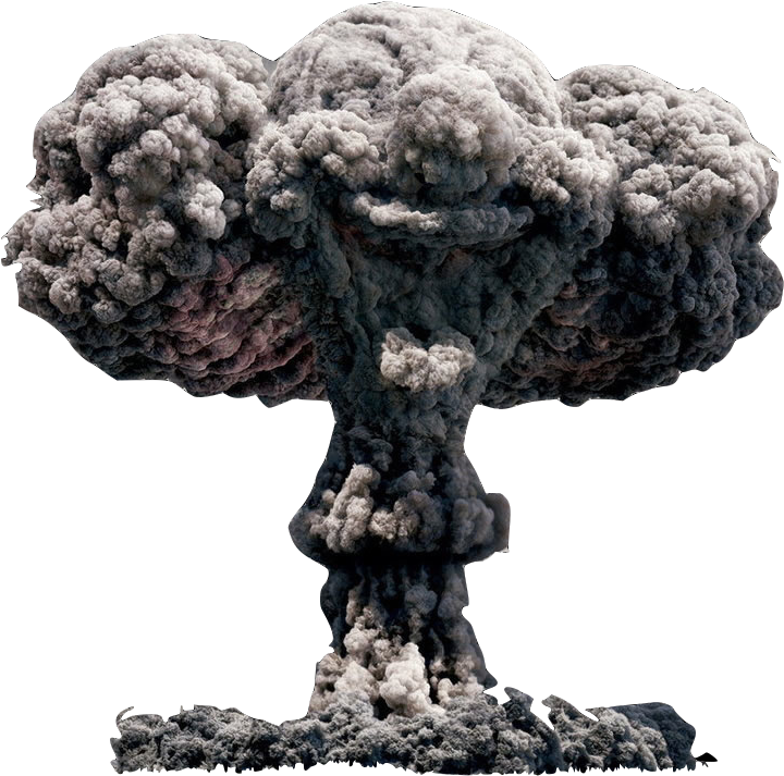 Mushroom Cloud Clip Art Mushroom - Atomic Bomb Mushroom Cloud Png (1024x768)