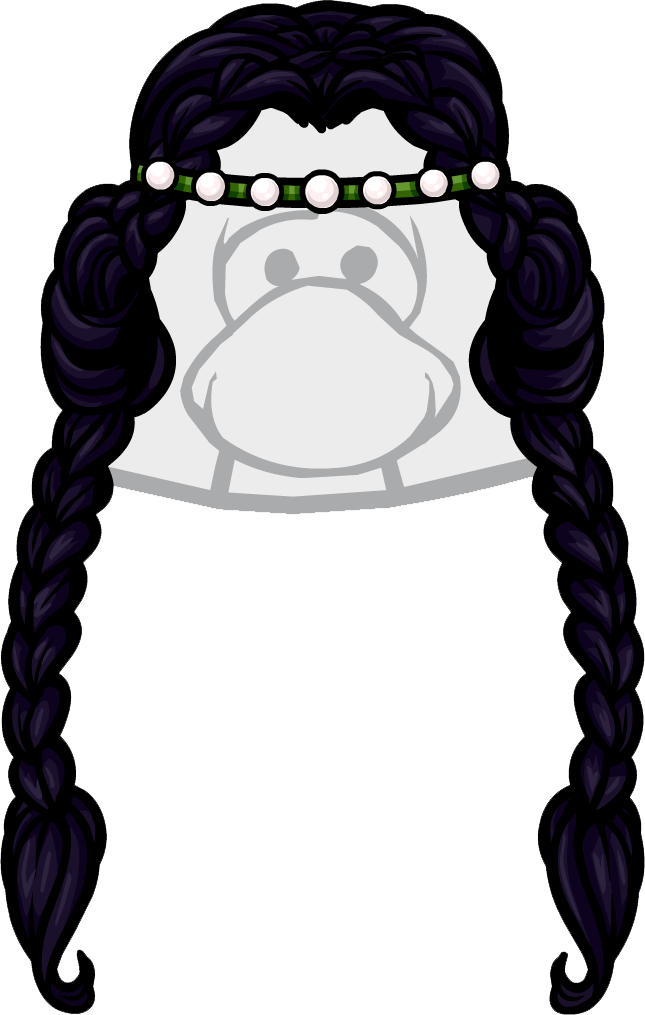 Items - Black Hair Club Penguin (645x1015)