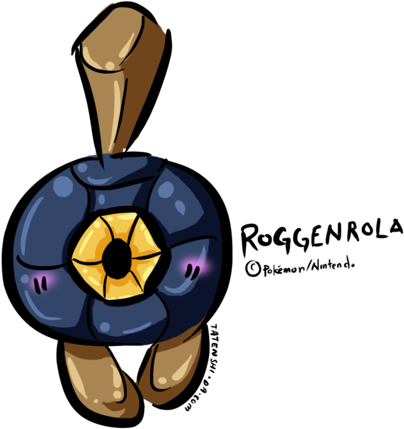 Roggenrola Chibi By Tatenshi On Deviantart - Chibi Roggenrola (900x918)