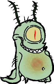 Spongebob Plankton Cliparts - Plankton Spongebob (329x385)