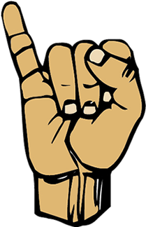 Enter Your Name In The Box Below And Then Press Go - Sign Language I Love You (450x450)