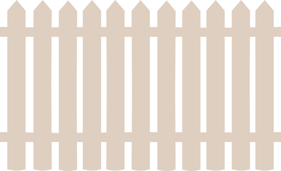 Fence Png Clip Art - White Fence Vector Png (960x584)
