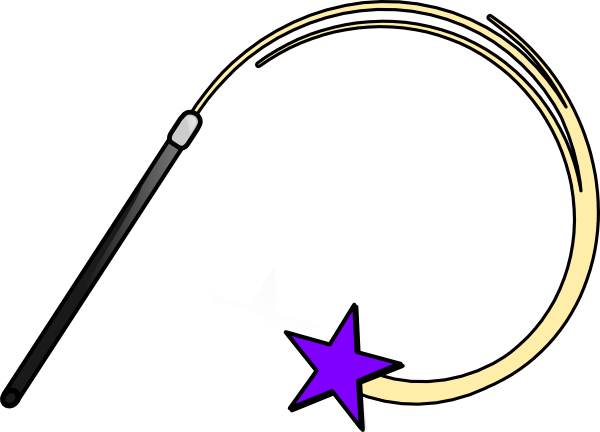 Magic Wand Purple Clip Art - Harry Potter Magic Clipart (600x432)