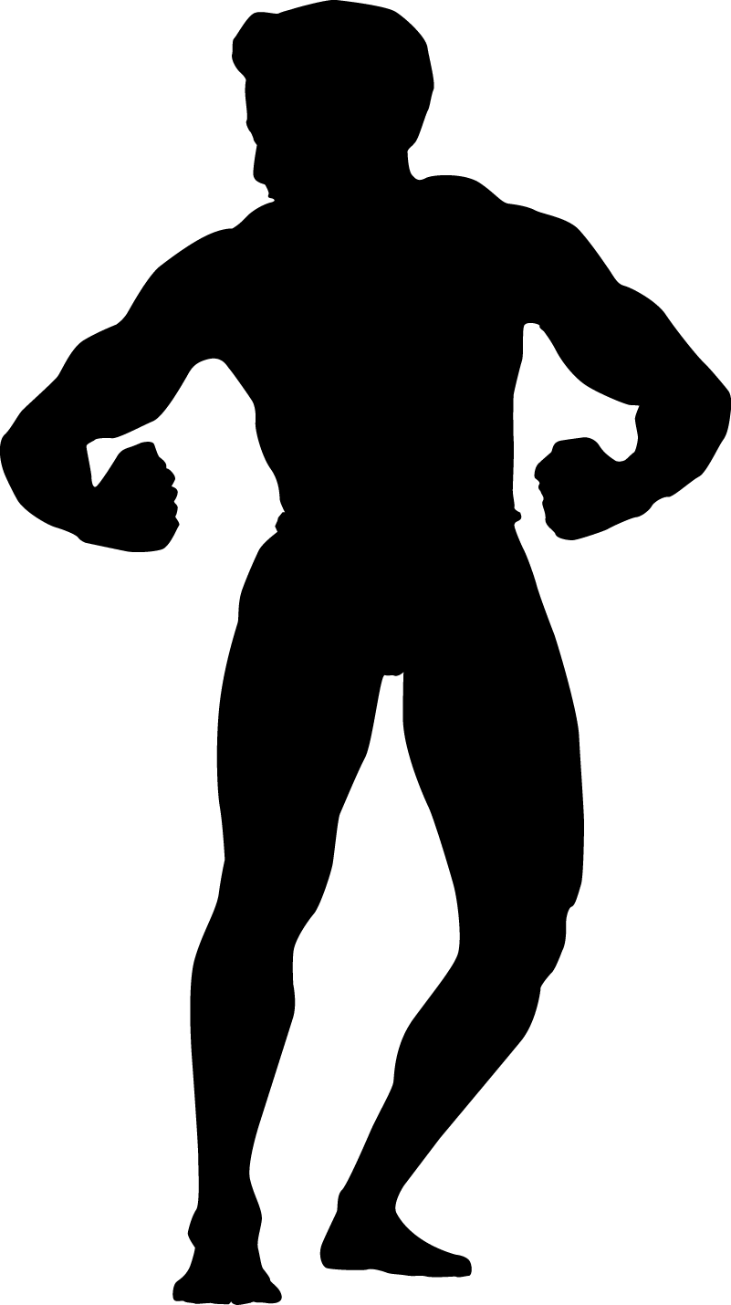 Body Building - Fitness Silhouette (801x1430)