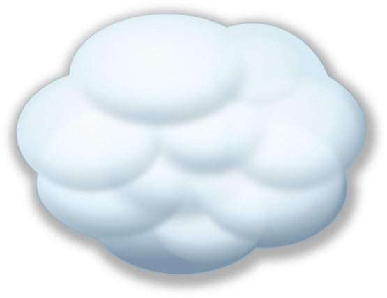Image Of Cloud Clipart Free Thick Cloud Clip Art - Cloud Bfdi (555x428)