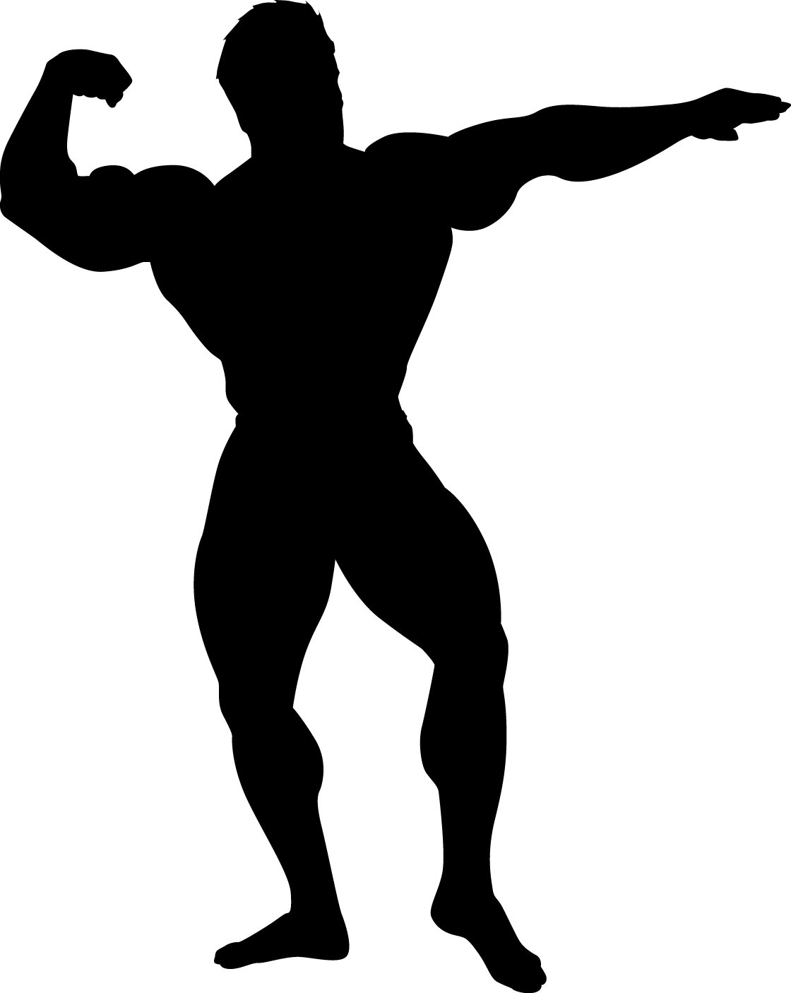 Save - Bodybuilder Silhouette (1120x1406)