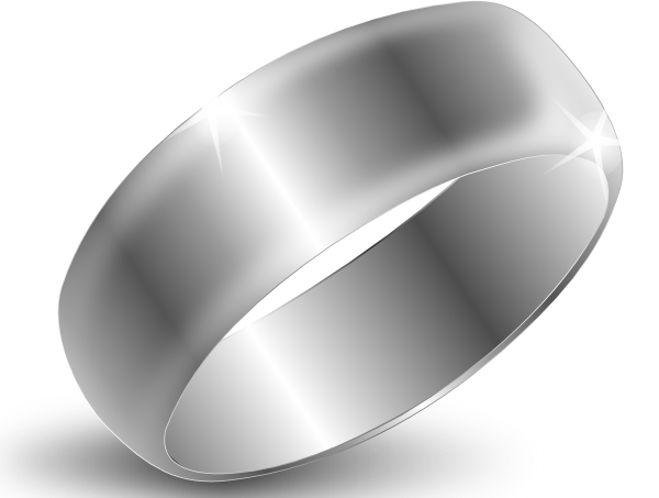 Silver Clipart - - Silver Ring (600x453)