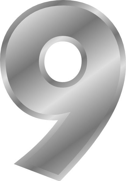 Number Nine - Number 9 Clipart (414x591)