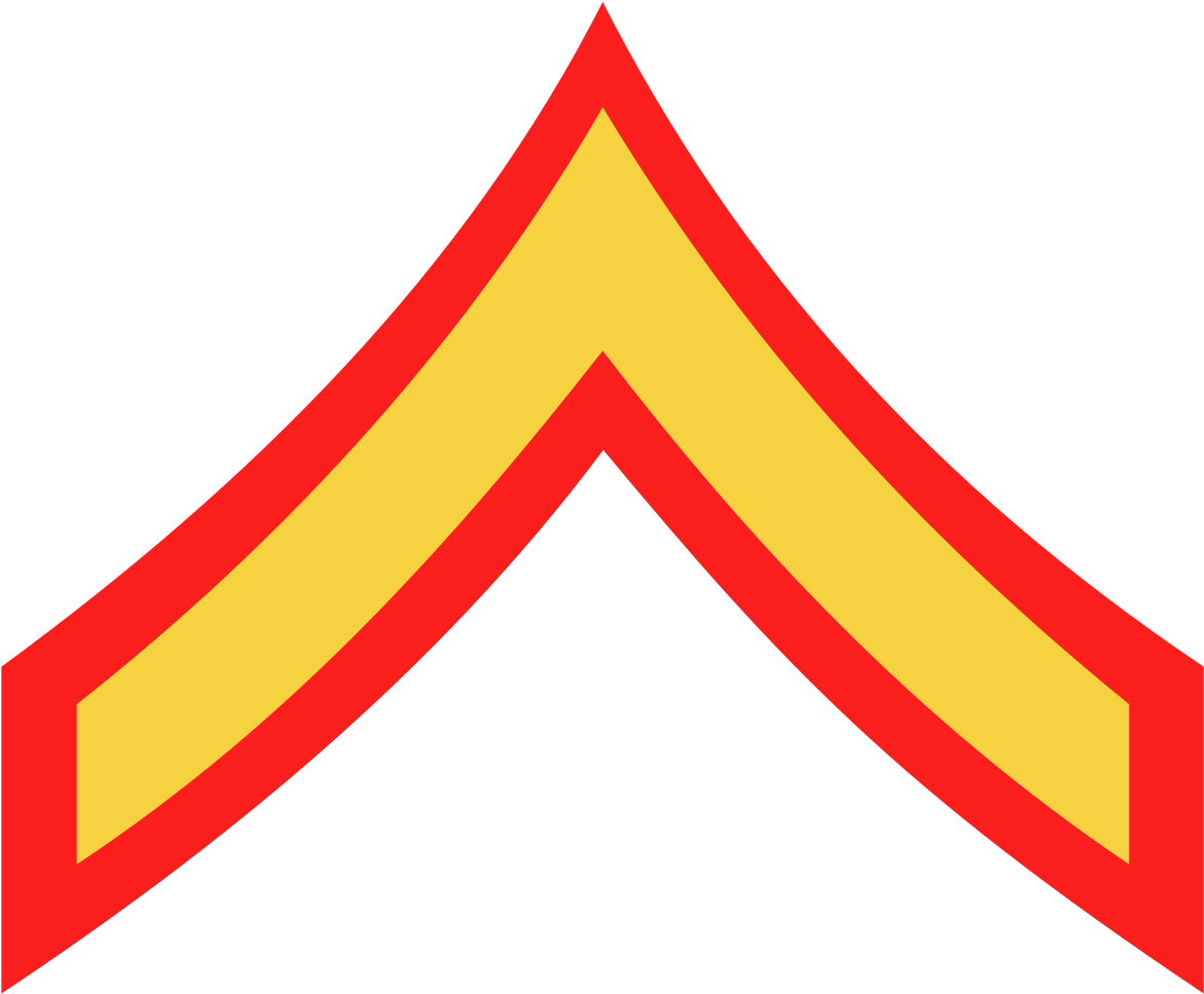 Pfc Marines - Marine Corps Rank Insignia - (2000x1652) Png Clipart Download