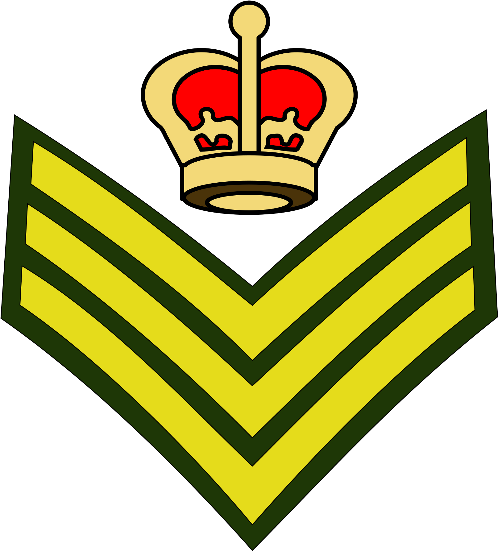 Royal Marine Colour Sergeant Rank Clipart - British Sergeant Major Insignia (2000x2144)