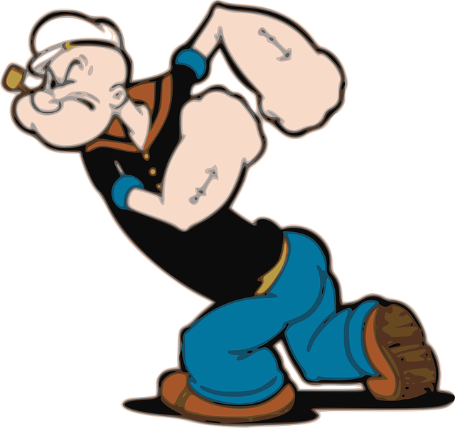 Popeye Is Strong - Popeye The Sailor Man (640x603)