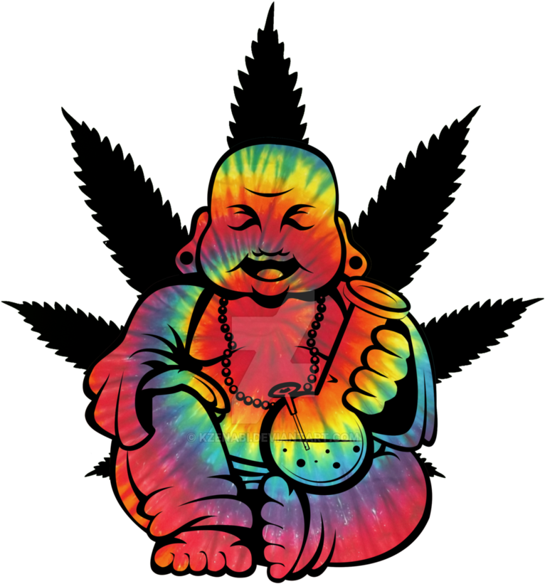 Buddha Bong By Kzenabi - Marijuana Leaf (774x1032)