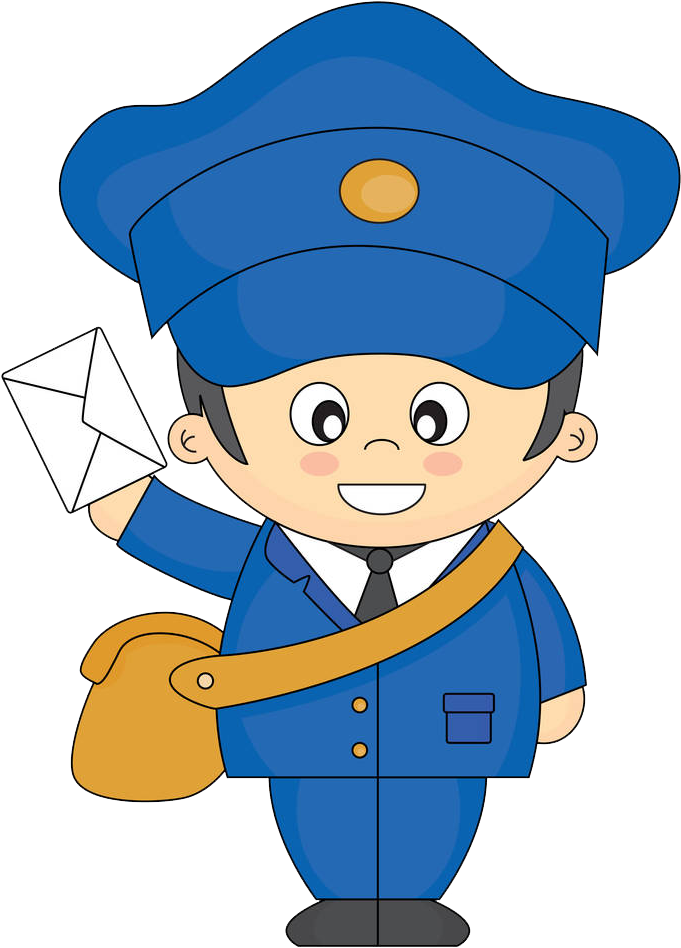 Cartoon Mail Carrier Royalty-free Clip Art - Cartoon Mail Carrier Royalty-free Clip Art (800x1000)