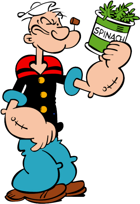 Popeye Em Png - Popeye The Sailor Man Hair (600x679)