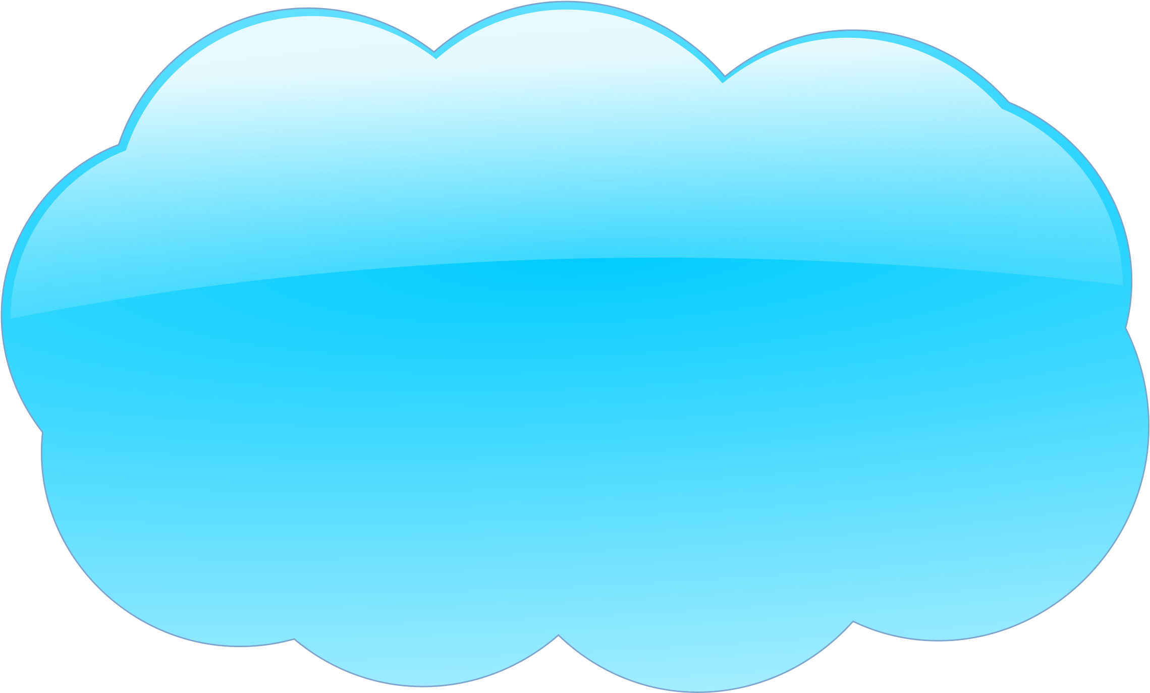 Cloud Clip Art Blue Color - Sky Blue Cloud Clipart (2400x1600)