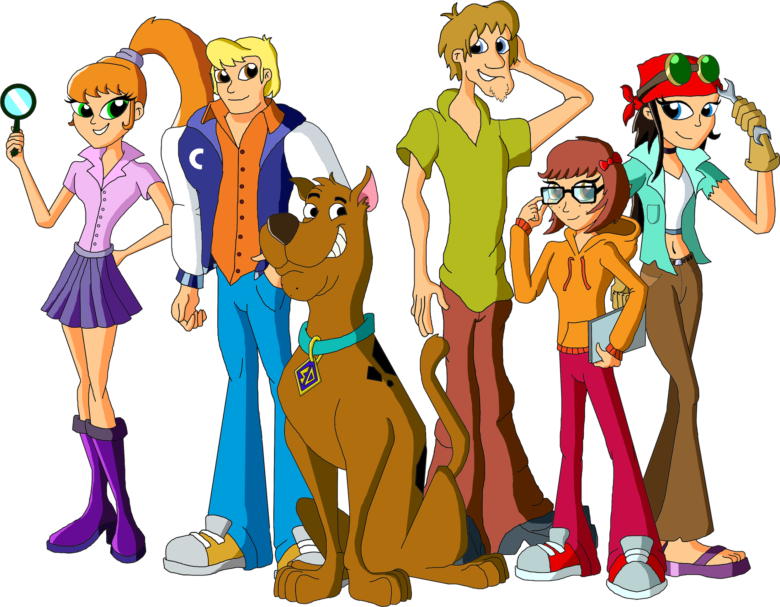 Mystery Inc - Scooby Doo Mystery Incorporated Fan Art (2608x2000)