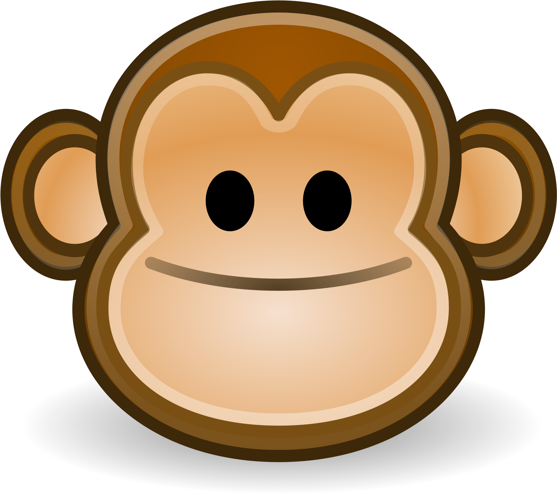 Cartoon Monkey Image 27, - Monkey Face Icon (2000x2000)