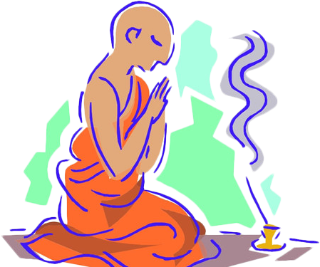 Buddhism Prayer Bhikkhu Monk Clip Art - Pray Buddha Clipart (500x500)