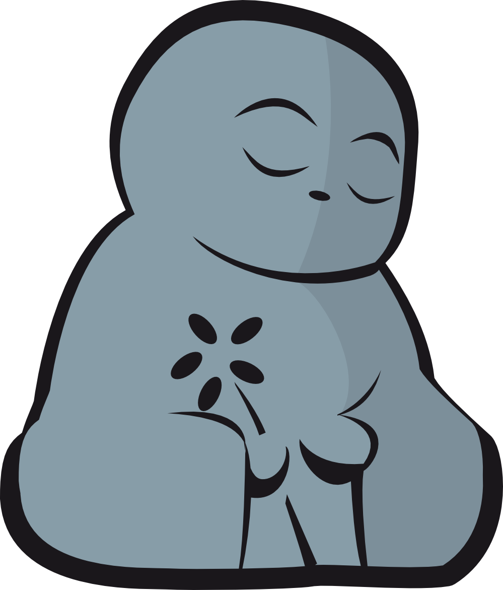 Dosojin Buddha Black White Line Art 999px 87 - Dosojin (1092x1280)