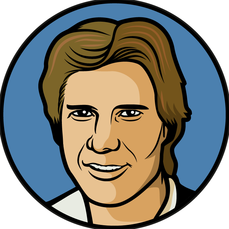 Opener/short Leg - Easy Draw Han Solo (729x729)