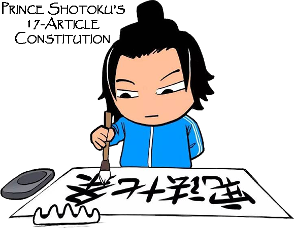 To Understand Buddhist-shinto Syncretism In The Ensuing - Prince Shotoku Cartoon (579x450)