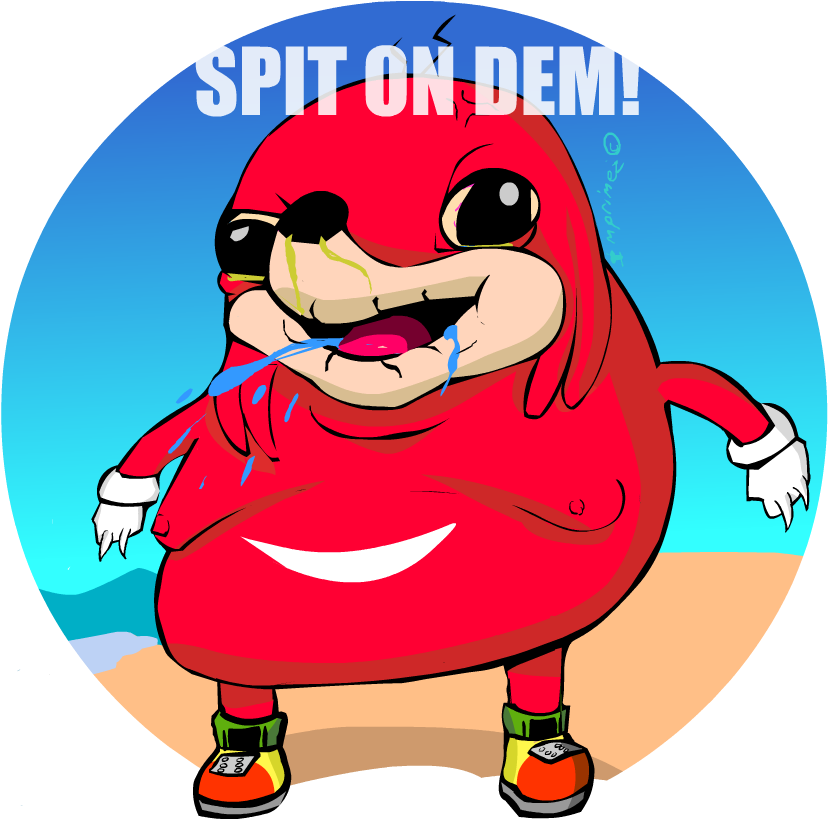 Ugandan Knuckles Vector (855x837)