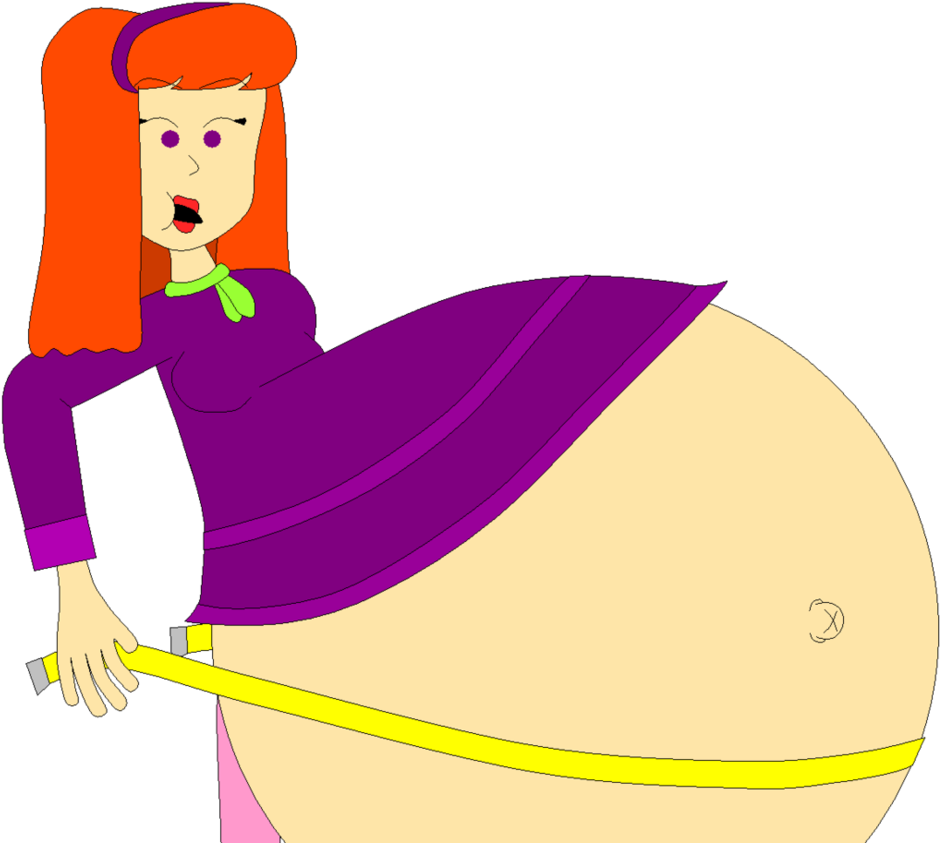 Daphne Also Has Gained Weight During Pregnancy By Angry-signs - Scooby Doo Daphne Pregnant (946x844)